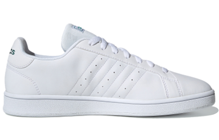 Мужские кеды adidas neo GRAND COURT Base (белый / зеленый) — Белый / зелёный — фото 2