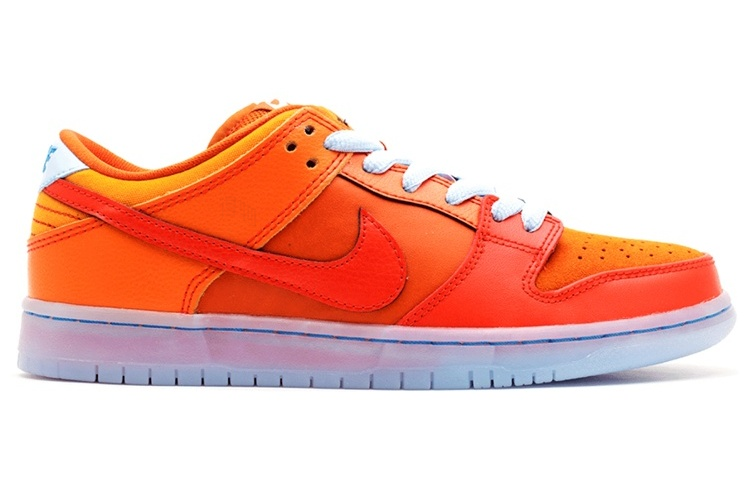 Мужские кроссовки Nike Dunk SB Gamma Orange (оранжевые) — 挑战红/橙 — фото 2