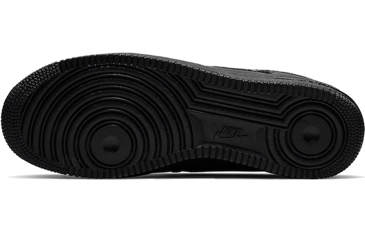 Кроссовки Nike Air Force 1 retro low qs black (черные) — Чёрныйбелый — фото 6