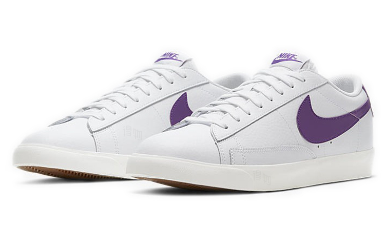 Кеды Nike Blazer "Voltage Purple" (бело-фиолетовые) — Белыйфиолетовый — фото 3