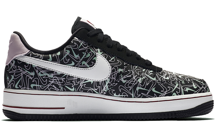 Женские кеды Nike Air Force 1 “valentine’s day” 2020 (черно-зеленый) — фото 2