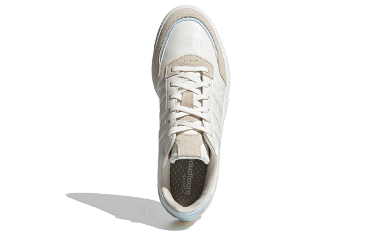 Мужские кеды adidas neo Courtmaster (бело-коричневые) — фото 4