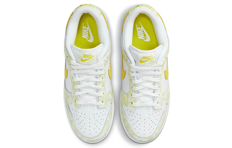Женские кроссовки Nike Dunk OG "Yellow Strike" (белый / желтый) — Белый / жёлтый — фото 4