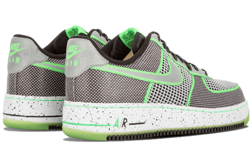 Мужские кроссовки Nike Air Force 1 Doernbecher (черно-бело-зеленые) — Чёрный / белый / зелёный — фото 4