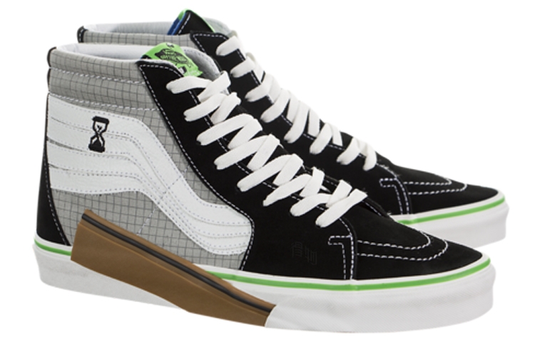 Кеды Vans SK8 (черно-бело-коричневые) — фото 2