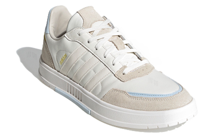 Мужские кеды adidas neo Courtmaster (бело-коричневые) — фото 2