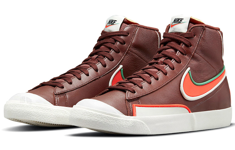 Мужские кеды Nike Blazer 77 Infinite (темно-коричневые) — фото 2