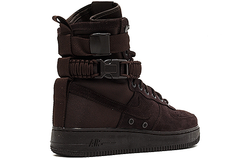 Мужские кроссовки Nike Air Force 1 Velvet Brown (темно-коричневый) — Тёмно-коричневый / тёмно-коричневый — фото 3
