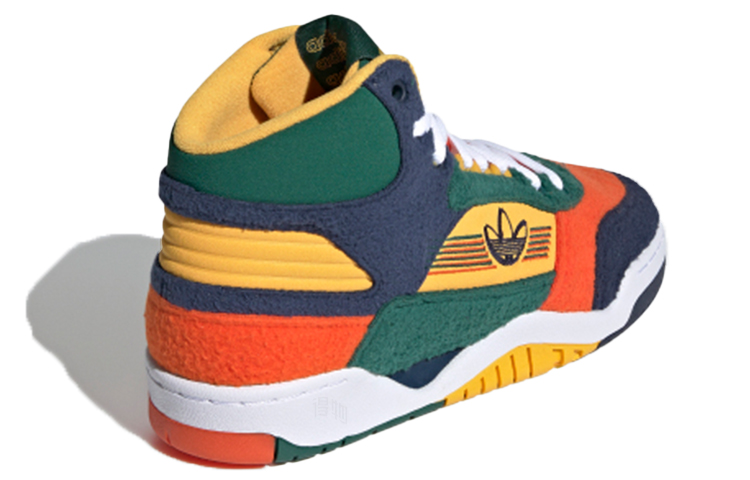 Женские кеды adidas originals Carerra (зелено-сине-оранжевые) — фото 4