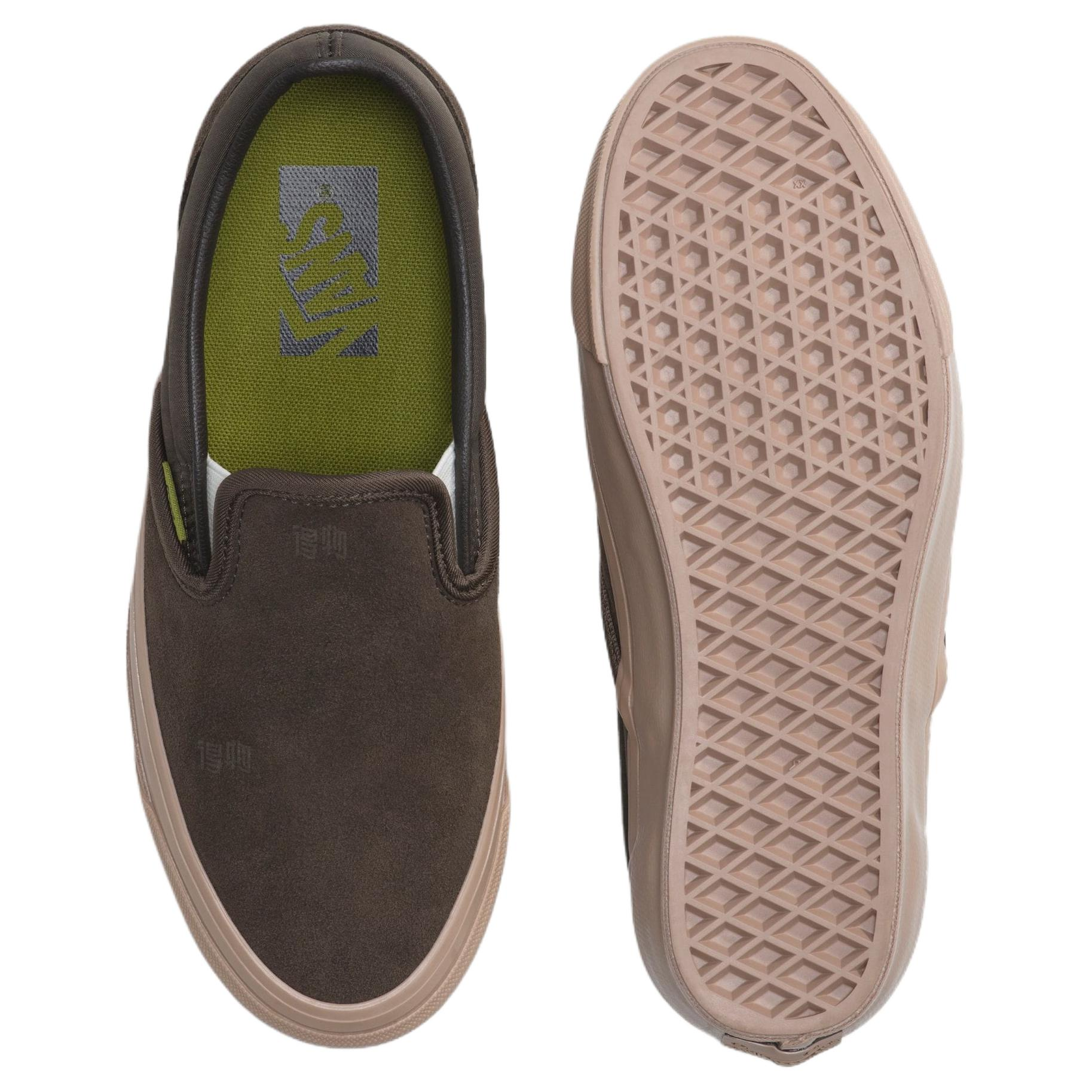 Слипоны Vans Premium Classic Slip-On (коричневый) — фото 4