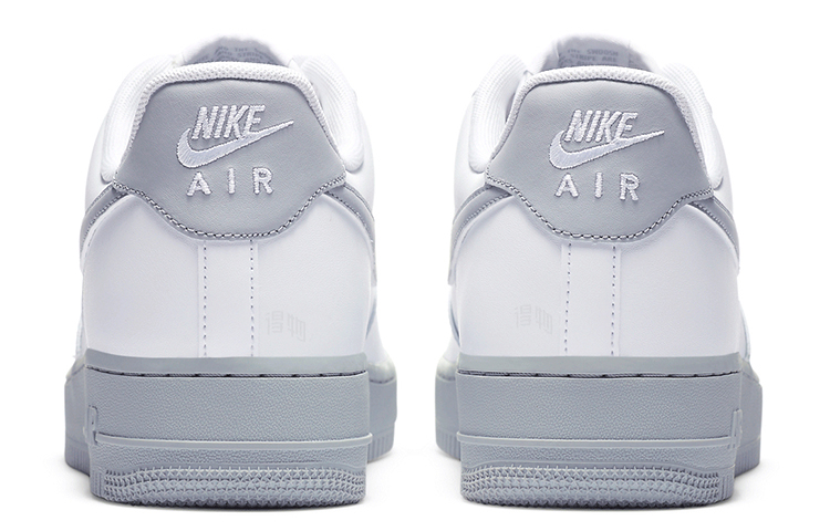 Мужские кеды Nike Air Force 1 07 "Wolf Grey" (серо-белый) — фото 5