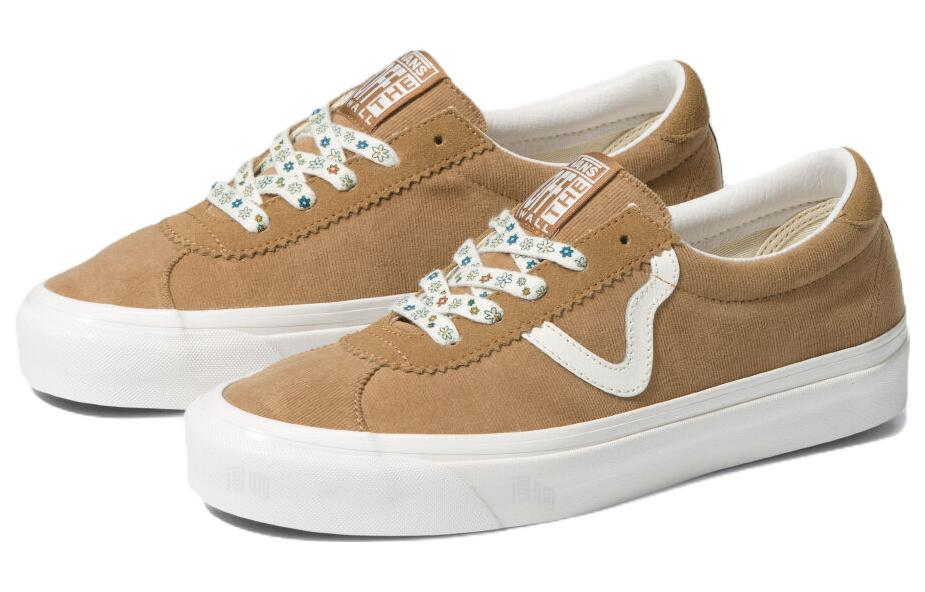 Кеды Vans Style 73 (коричневый / белый) — фото 4