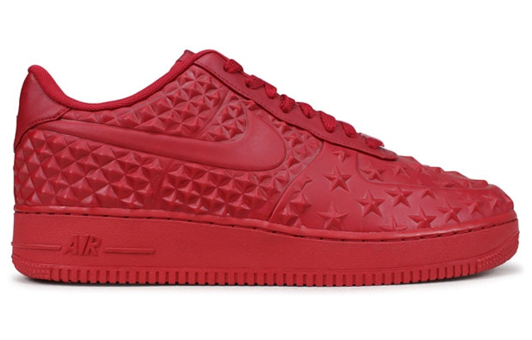 Мужские кроссовки Nike Air Force 1 Low Independence Day (красные) — фото 2
