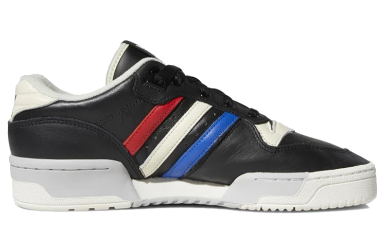 Унисекс кеды adidas originals Rivalry Low (черно-сине-красные) — фото 2