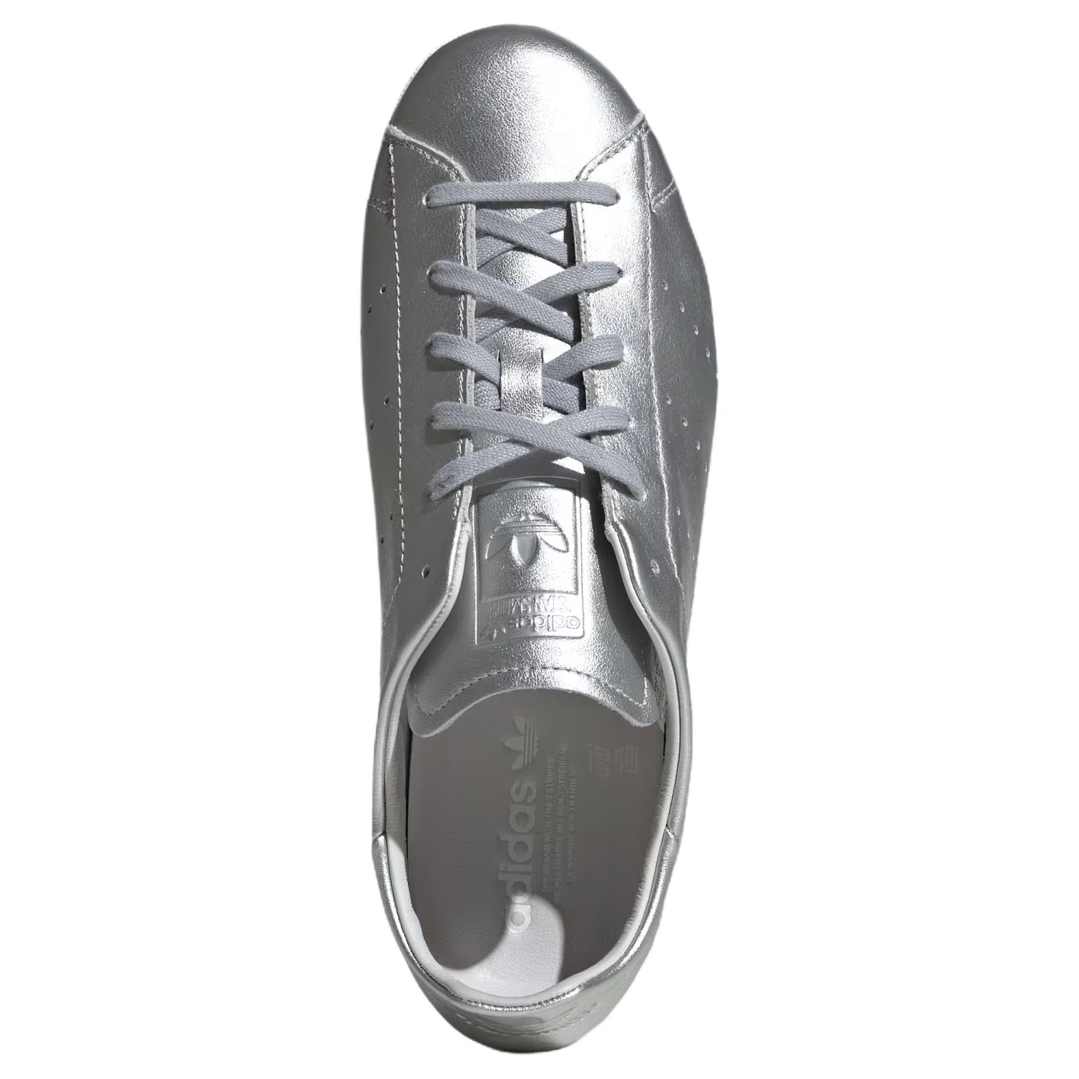 Женские кеды adidas originals STAN SMITH Lo Pro (серебряные) — Серебристый — фото 3