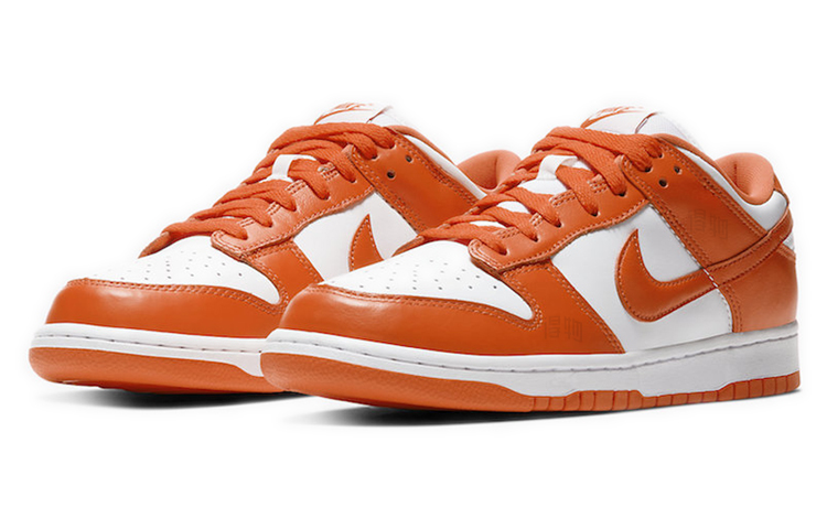 Кеды Nike Dunk "Syracuse" (бело-оранжевые) — Белыйоранжевый — фото 3