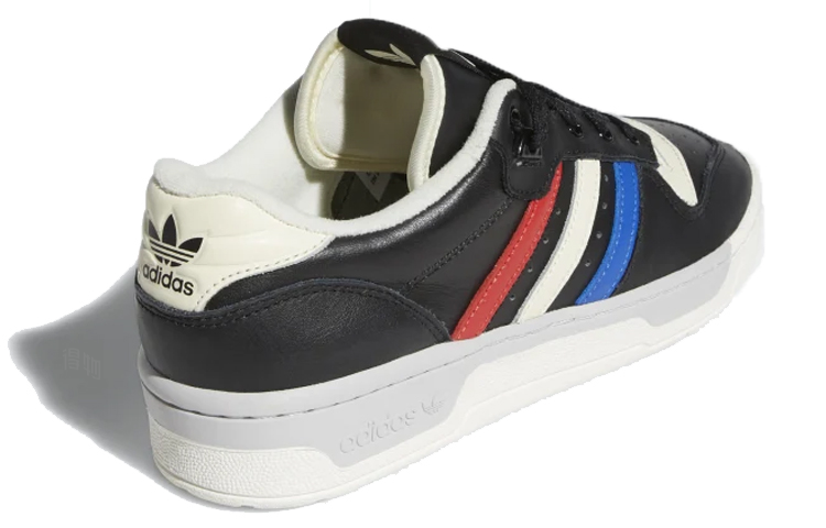 Унисекс кеды adidas originals Rivalry Low (черно-сине-красные) — фото 4