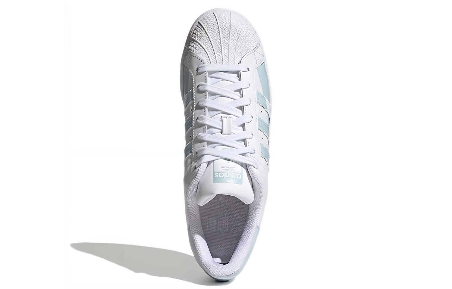 Кеды adidas originals Superstar (бело-голубые) — фото 4