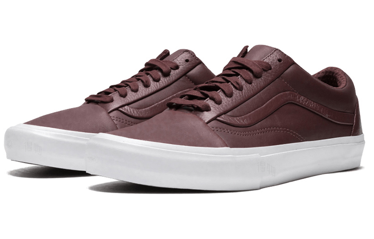 Кеды Vans Old Skool ST LX (бордовые) — фото 3