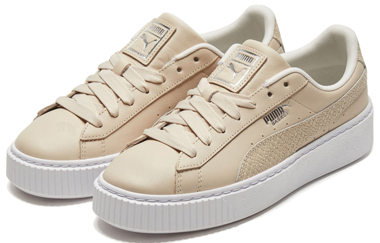 Женские кеды PUMA Platform Snake (бежевые) — фото 3