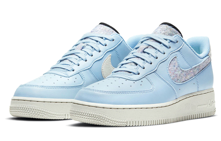 Женские кроссовки Nike Air Force 1 '07 SE (синий) — Синий / серый / белый / чёрный — фото 3