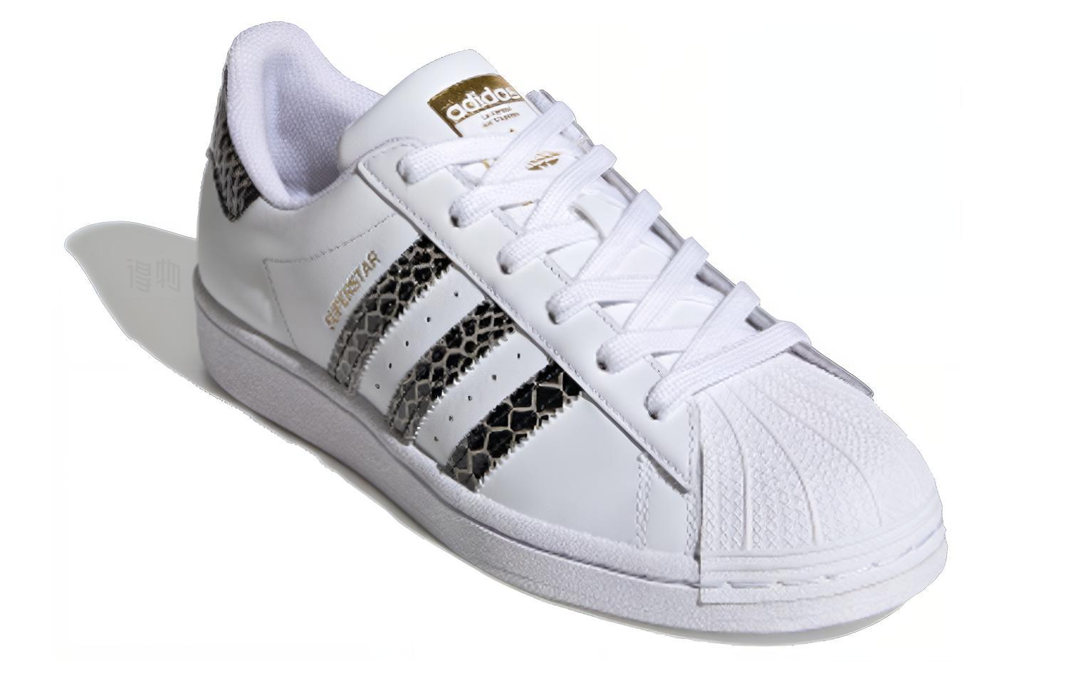 Женские кеды adidas Originals Superstar (бело-черно-золотой) — Белый / чёрный / золотой — фото 3