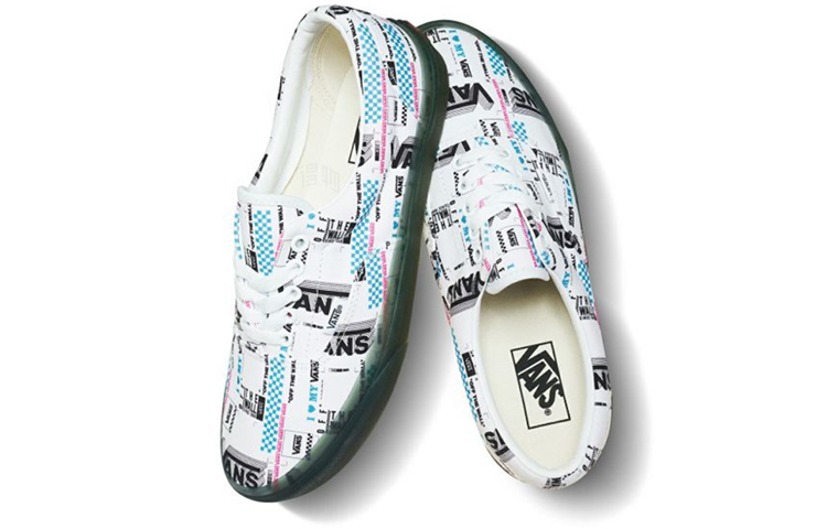 Кеды Vans Era (бело-сине-розовые) — фото 4