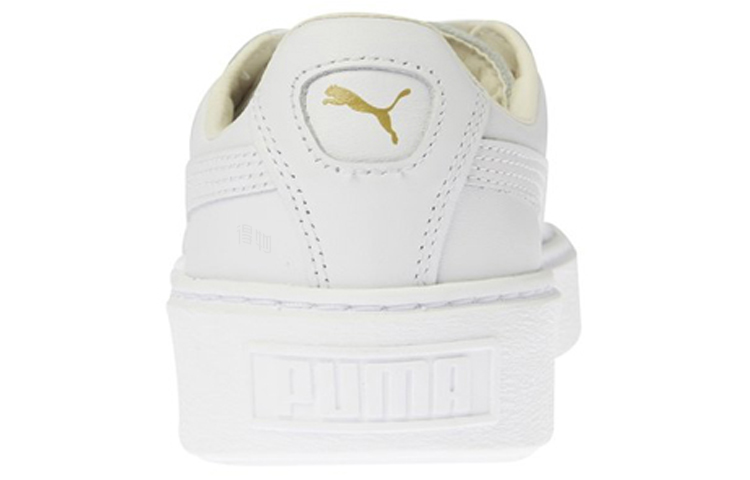 Женские кеды PUMA Basket Platform Core (белые) — Белый — фото 4