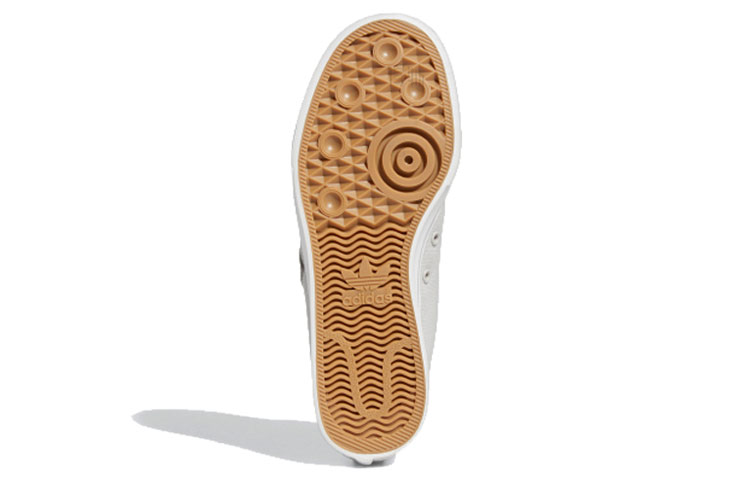 Женские кеды adidas originals Nizza Trefoil (черно-серые) — фото 5