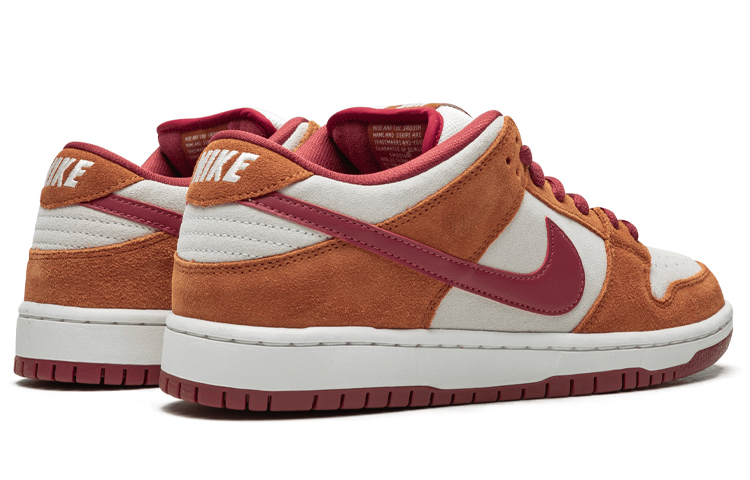 Кеды Nike Dunk SB Pro "Russet Cedar" (коричневый) — Коричневыйжёлтый / белый — фото 4