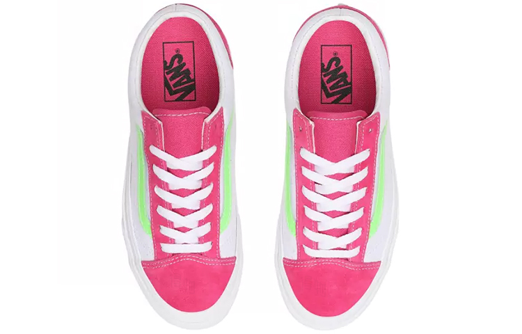 Женские кеды Vans Style 36 (бело-розовый) — фото 4