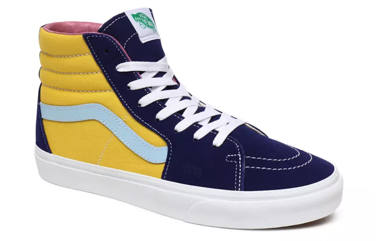 Кеды Vans SK8 (желто-синие) — Жёлтыйсиний — фото 3