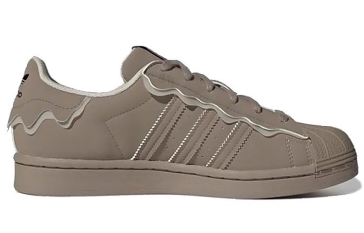 Женские кеды adidas originals SUPERSTAR (светло-серыйкоричневый) — фото 2