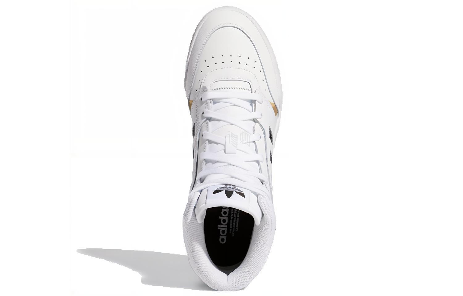 Высокие кеды adidas Drop Step (бело-черные) — Белый / чёрный — фото 4