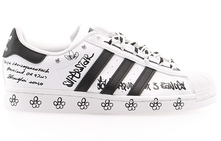Кроссовки adidas originals SUPERSTAR (черно-белые) — фото 2