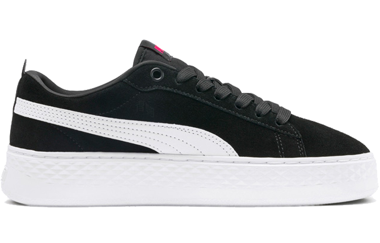 Женские кеды PUMA Smash Platform (черно-белый) — фото 2