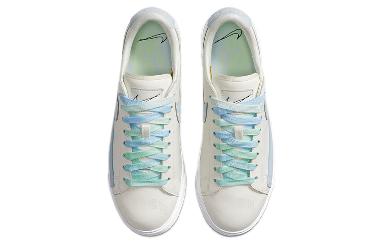 Женские кроссовки Nike Blazer (сине-белые) — Синийбелый — фото 4