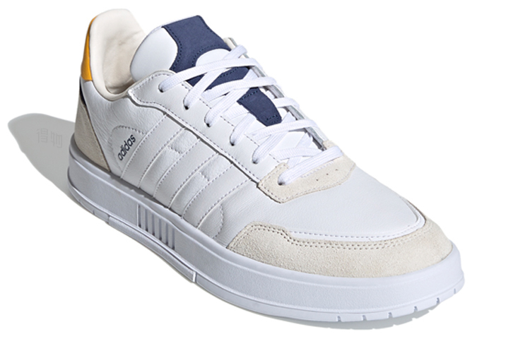 Мужские кеды adidas neo Courtmaster (бело-желтые) — Белый / жёлтый — фото 3