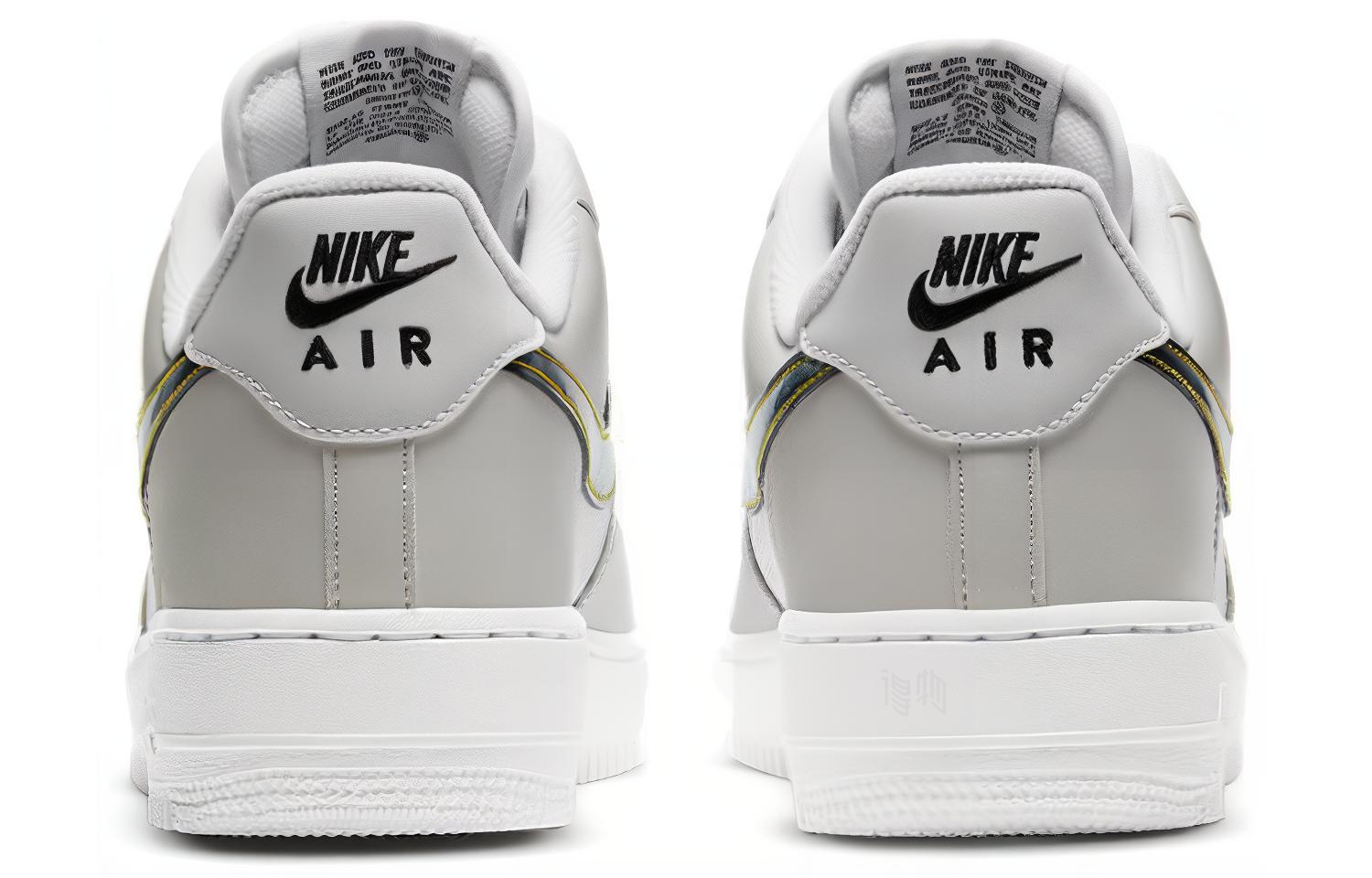 Мужские кроссовки Nike Air Force 1 (белый / золотой) — фото 5