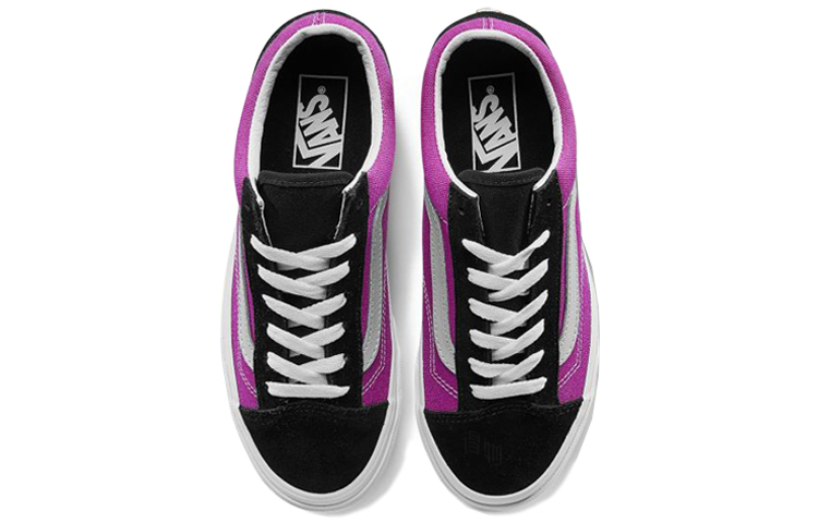 Кеды Vans Style 36 (черно-фиолетовые) — фото 3