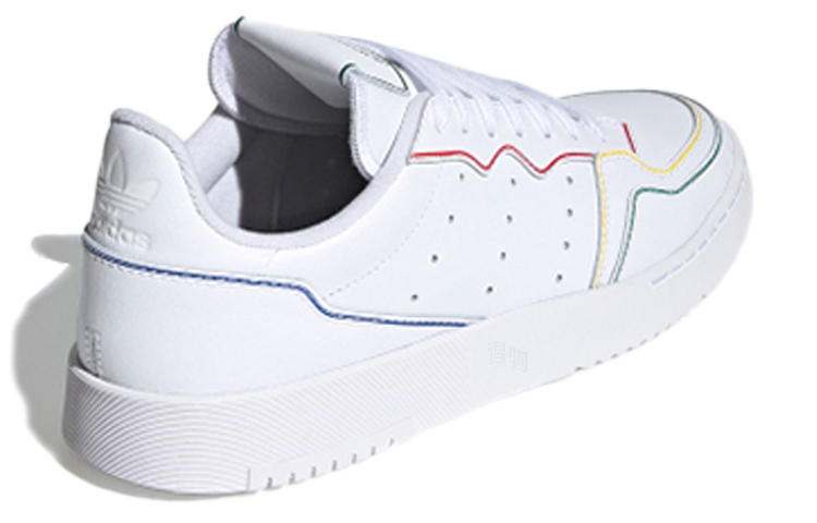 Кеды adidas Originals Super Court (бело-разноцветные) — Белый / жёлтый / зелёный / оранжевый / синий — фото 4