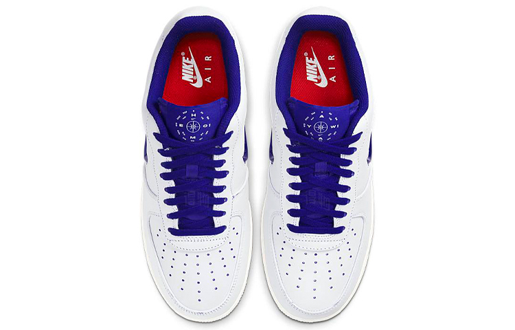 Мужские кроссовки Nike Air Force 1 Jewel Home & Away Grey (бело-синие) — Белыйсиний — фото 4