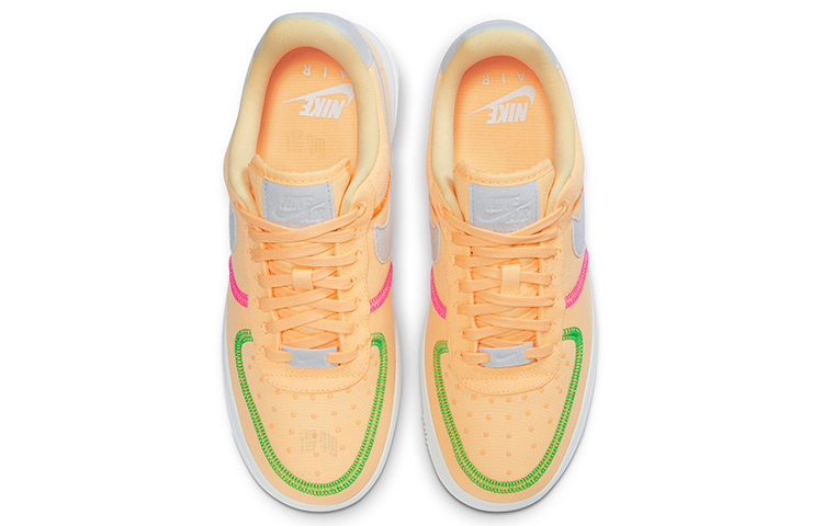 Женские кроссовки Nike Air Force 1 07 LX (бело-оранжевый) — Белыйоранжевый — фото 4