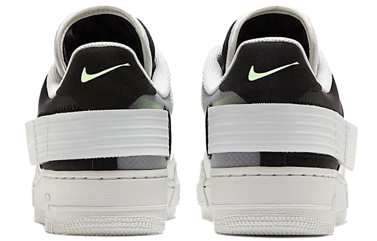 Кеды Nike Air Force 1 Type (бело-черно-желтые) — Белыйчёрныйжёлтый — фото 5