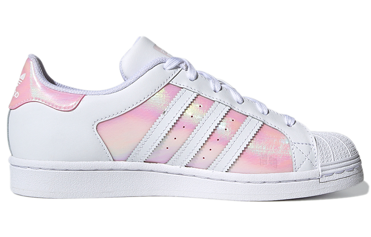 Женские кеды adidas originals SUPERSTAR (нежно-розово-белые) — фото 2