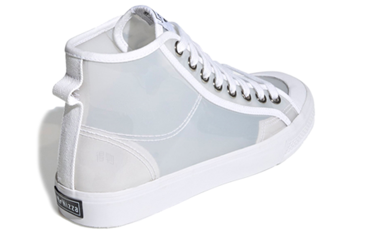Женские кеды adidas originals Nizza High (белые) — фото 3