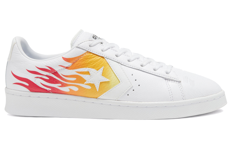 Кеды Converse Cons Pro Leather Archive Print (белый) — фото 2
