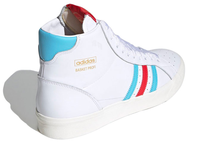 Кеды adidas Basket Profi (бело-сине-красные) — Белый / красный / синий — фото 3