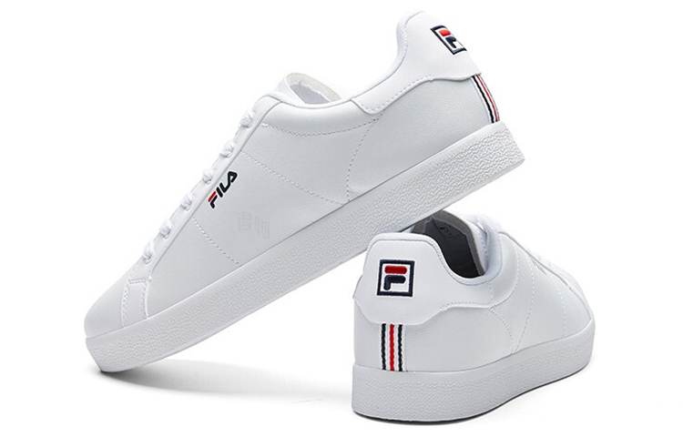 Мужские кеды Fila FUSION Triple White (белые) — фото 3