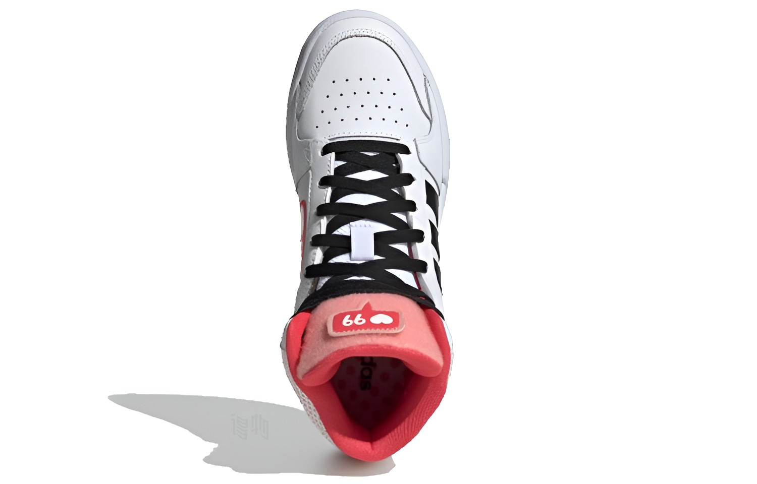 Женские кеды adidas neo Entrap Mid (бело-черно-розовые) — фото 5